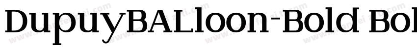 DupuyBALloon-Bold Bold字体转换